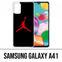 Coque Samsung Galaxy A41 - Jordan Basketball Logo Noir