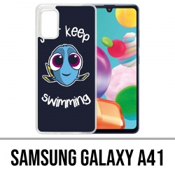 Samsung Galaxy A41 Case - Schwimmen Sie einfach weiter