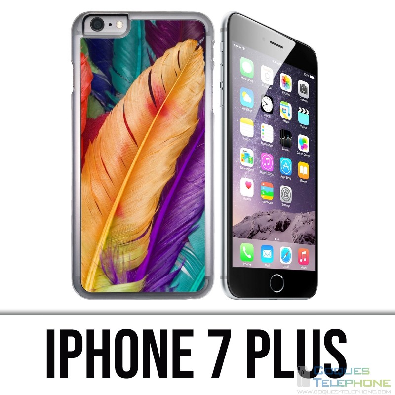 Coque iPhone 7 Plus - Plumes