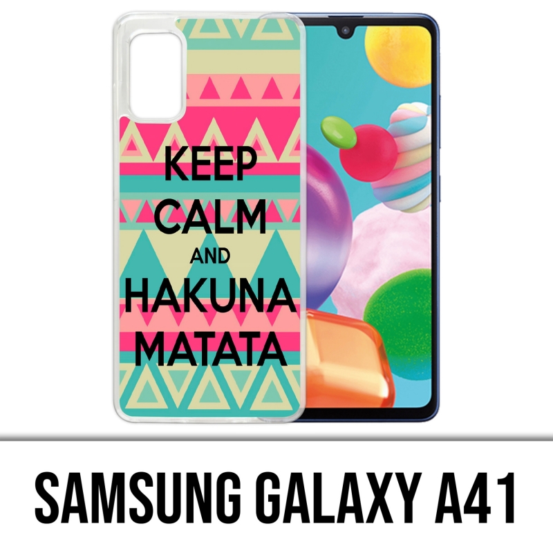 Coque Samsung Galaxy A41 - Keep Calm Hakuna Mattata