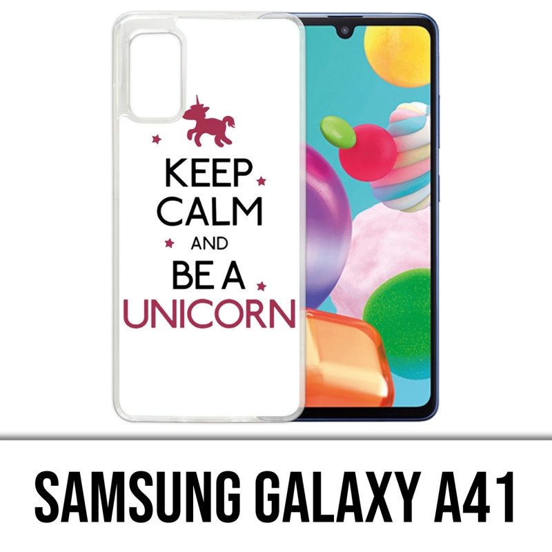 Custodia per Samsung Galaxy A41 - Keep Calm Unicorn Unicorn