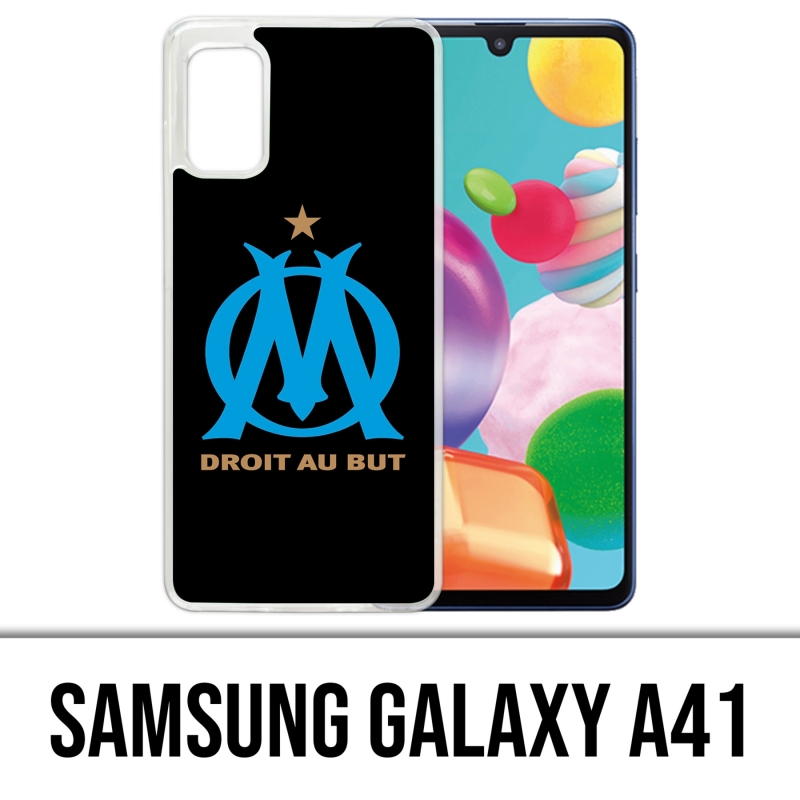 Funda Samsung Galaxy A41 - Logotipo Om Marseille Negro