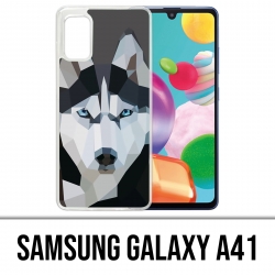 Samsung Galaxy A41 Case - Wolf Husky Origami