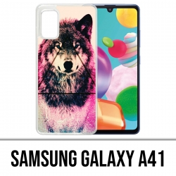 Samsung Galaxy A41 Case - Triangle Wolf