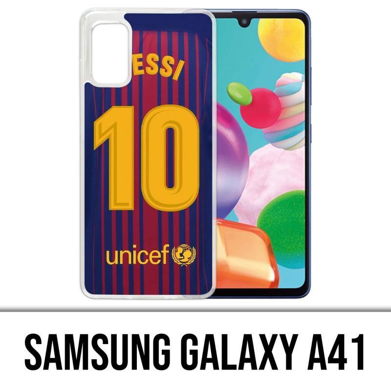 Custodia per Samsung Galaxy A41 - Messi Barcelona 10