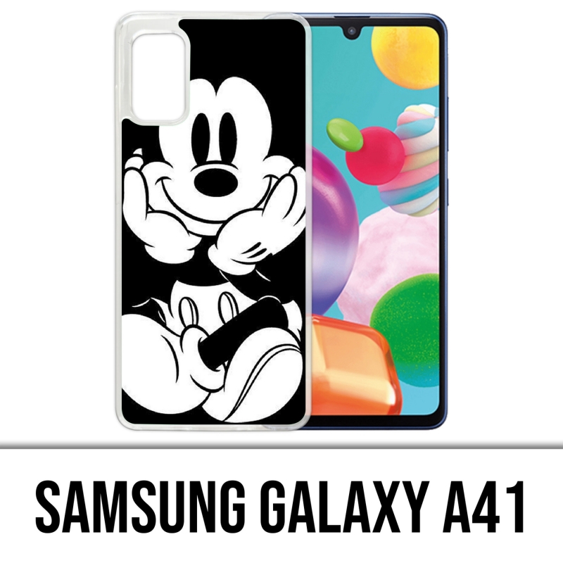 Samsung Galaxy A41 Case - Black And White Mickey
