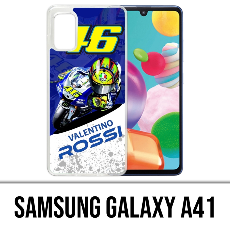 Coque Samsung Galaxy A41 - Motogp Rossi Cartoon