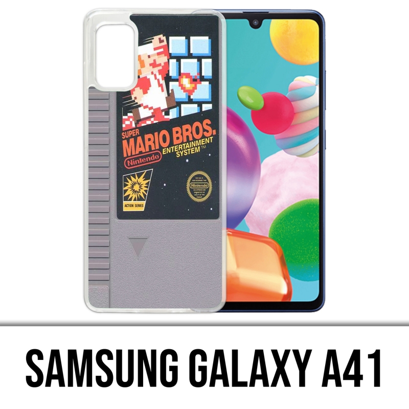 Custodia per Samsung Galaxy A41 - Cartuccia Nintendo Nes Mario Bros