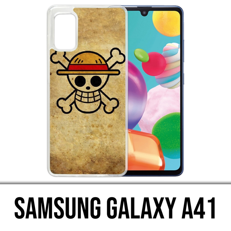 Funda Samsung Galaxy A41 - Logotipo Vintage de One Piece