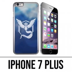 Coque iPhone 7 PLUS - Pokémon Go Team Bleue Grunge