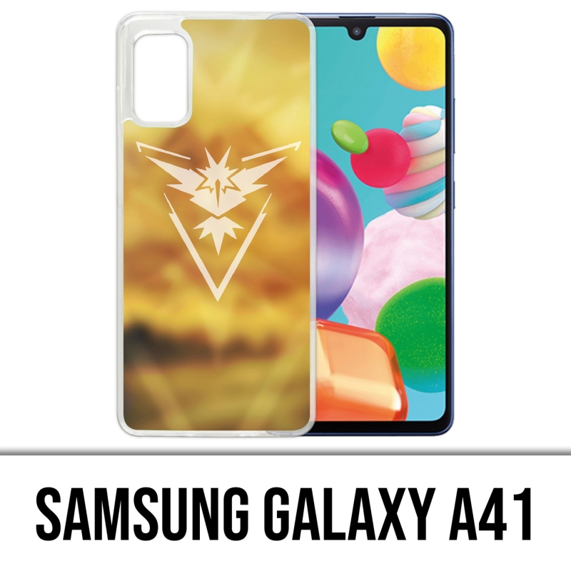 Funda Samsung Galaxy A41 - Pokémon Go Team Yellow Grunge