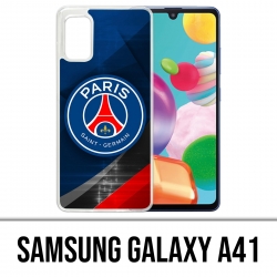 Samsung Galaxy A41 Case - Psg Logo Metal Chrome