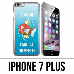 Coque iPhone 7 PLUS - Pokémon Le Calme Avant La Trempette Magicarpe