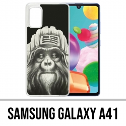 Custodia per Samsung Galaxy A41 - Scimmia scimmia aviatore