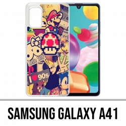 Samsung Galaxy A41 Case - Vintage 90S Stickers