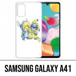 Samsung Galaxy A41 Case - Stitch Pikachu Baby