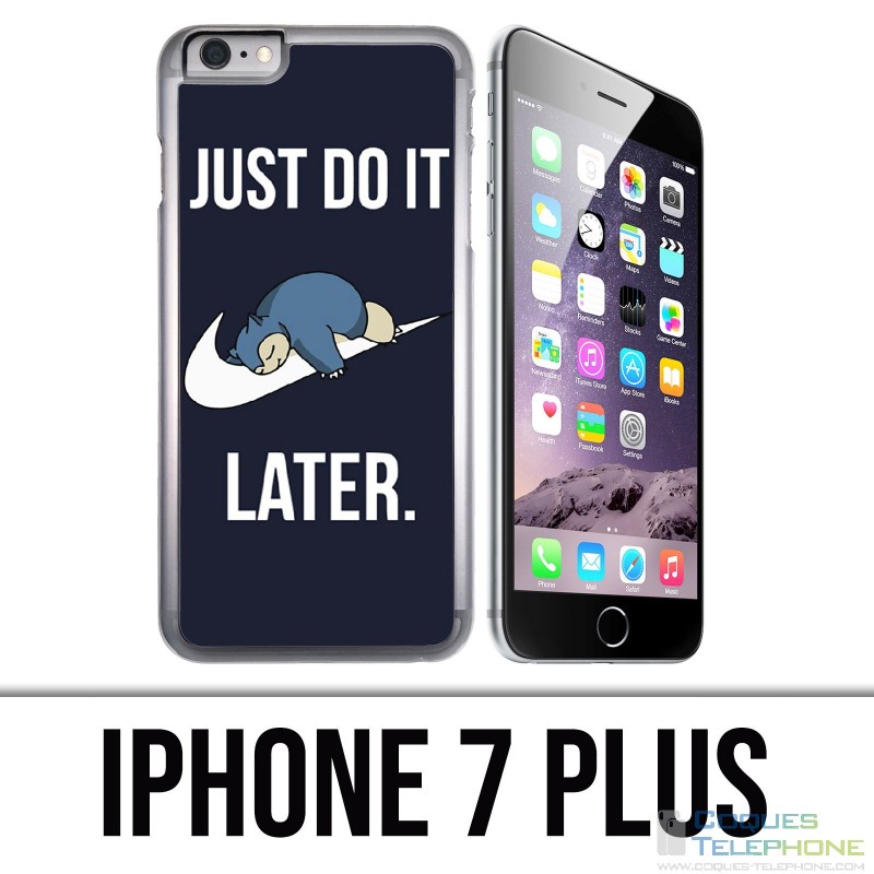 IPhone 7 Plus Case - Ronflex Pokémon Just Do It Later
