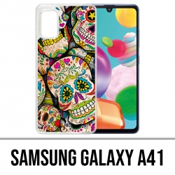 Custodia per Samsung Galaxy A41 - Teschio di zucchero