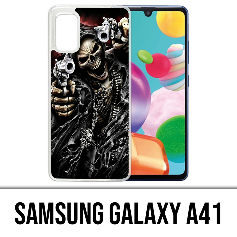 Coque Samsung Galaxy A41 - Tete Mort Pistolet