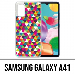 Custodia per Samsung Galaxy A41 - Triangolo multicolore