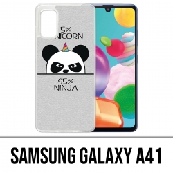 Coque Samsung Galaxy A41 - Unicorn Ninja Panda Licorne