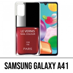 Custodia per Samsung Galaxy A41 - Vernice rossa Parigi