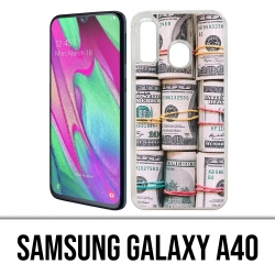 Custodia per Samsung Galaxy A40 - Banconote da un dollaro arrotolate