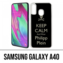 Samsung Galaxy A40 Case - Keep Calm Philipp Plein