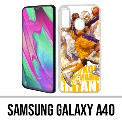 Coque Samsung Galaxy A40 - Kobe Bryant Cartoon Nba
