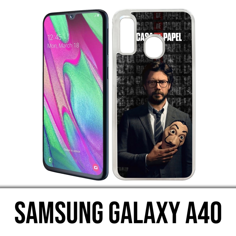 Coque Samsung Galaxy A40 - La Casa De Papel - Professeur Masque