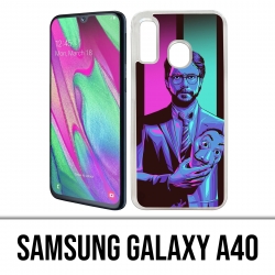 Samsung Galaxy A40 Case - La Casa De Papel - Professor Neon