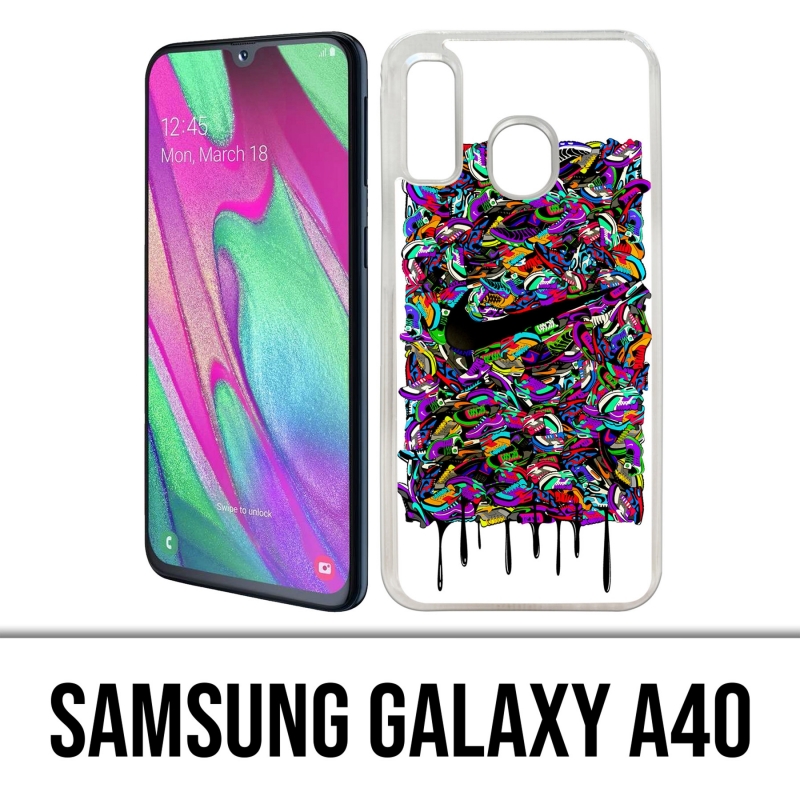 Samsung Galaxy A40 Case - Nike Sneakers Art