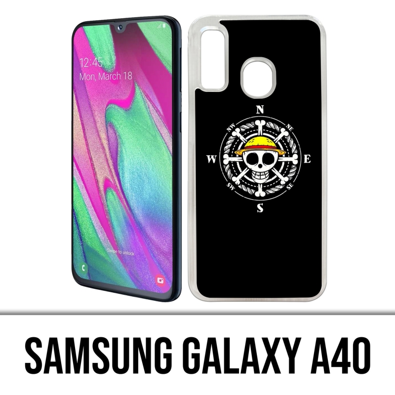 Coque Samsung Galaxy A40 - One Piece Logo Boussole