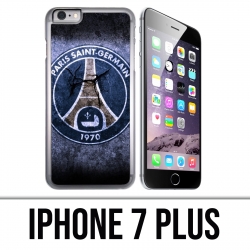 Coque iPhone 7 PLUS - PSG Logo Grunge