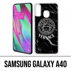 Funda Samsung Galaxy A40 - Versace Black Marble