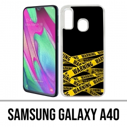 Samsung Galaxy A40 Case - Warning