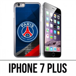 Custodia per iPhone 7 Plus - Logo PSG in metallo cromato