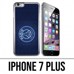 Coque iPhone 7 PLUS - PSG Minimalist Fond Bleu