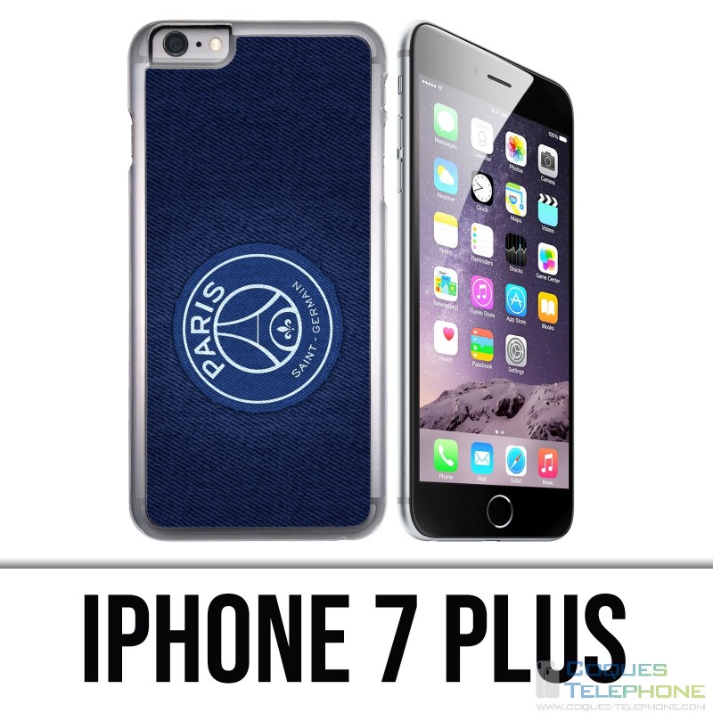 IPhone 7 Plus Hülle - PSG Minimalist Blue Background