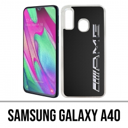 Coque Samsung Galaxy A40 - Amg Carbone Logo