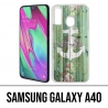 Samsung Galaxy A40 Case - Anker Navy Holz
