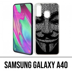 Samsung Galaxy A40 Case - Anonymous