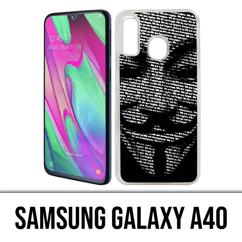 Coque Samsung Galaxy A40 - Anonymous