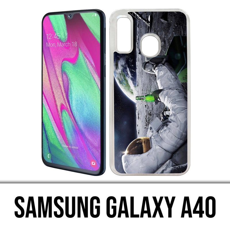 Samsung Galaxy A40 Case - Astronaut Beer