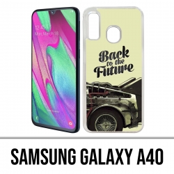 Samsung Galaxy A40 Case - Zurück in die Zukunft Delorean 2