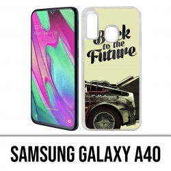Samsung Galaxy A40 Case - Back To The Future Delorean