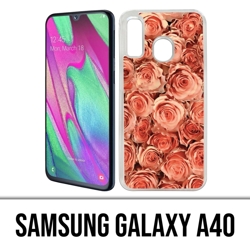 Coque Samsung Galaxy A40 - Bouquet Roses