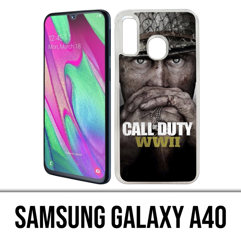 Funda Samsung Galaxy A40 - Soldados de Call Of Duty Ww2