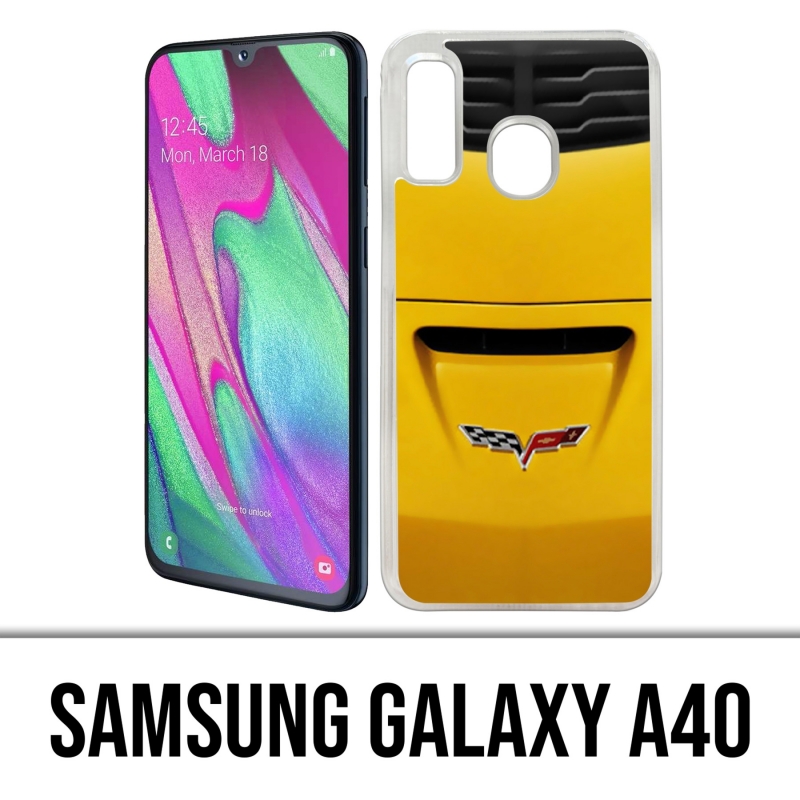 Coque Samsung Galaxy A40 - Capot Corvette