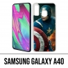 Funda Samsung Galaxy A40 - Capitán América Comics Avengers